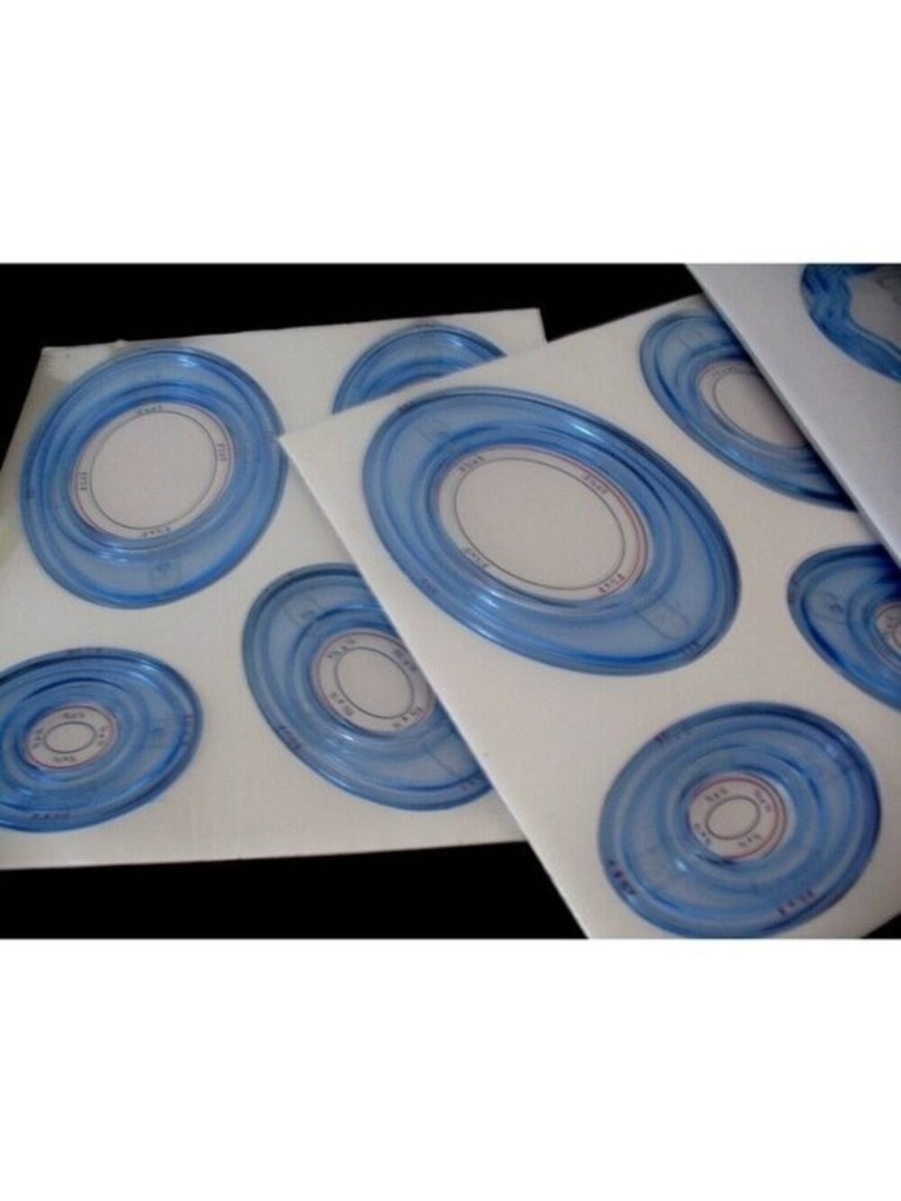 Creative Memories Custom Cutting, mat blades, Ovals, Circles, Lightly Used